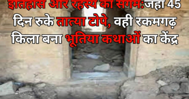 इतिहास और रहस्य का संगम: जहां 45 दिन रुके तात्या टोपे, वही रकमगढ़ किला बना भूतिया कथाओं का केंद्र
