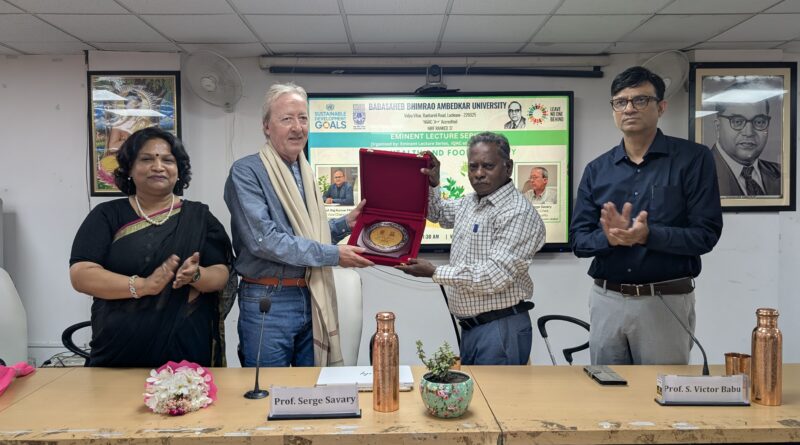 Special Lecture on “Plant Health and Food Security” Organized at BBAU: Prof. Serge Savary Shared Key Insights